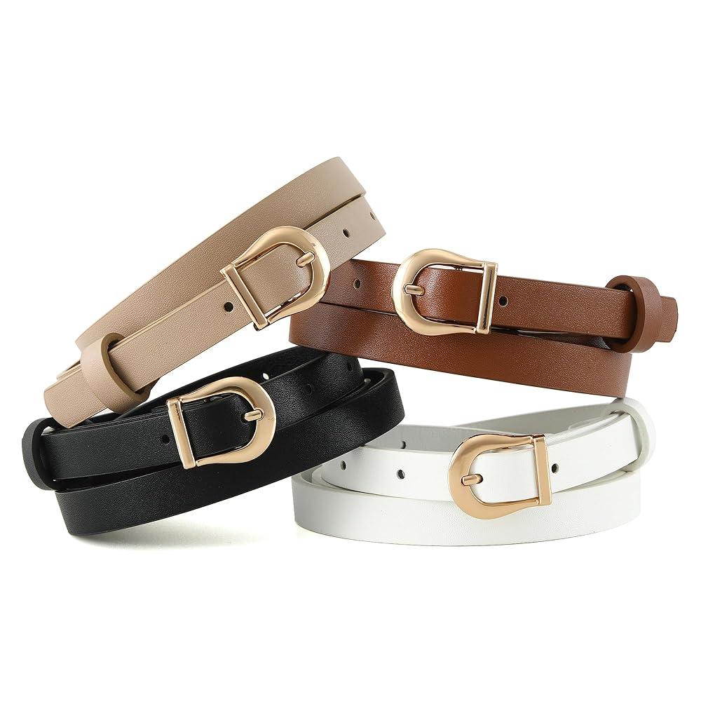 ベルト LOW CLASSIC LEATHER BELT 5BNY643 SLIM_CLASSIC_SQUARE_BELT_BLACK